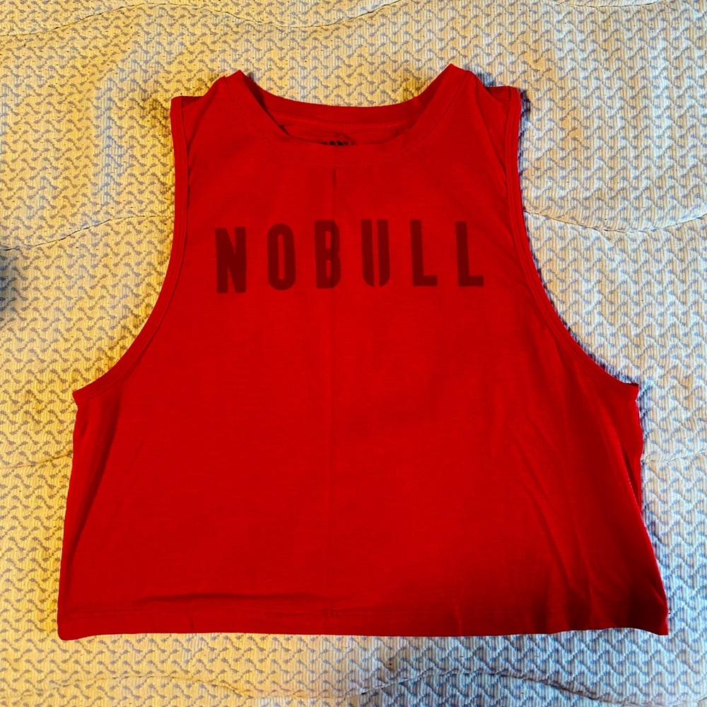 Nobull crop top red women’s small